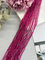 Шпинель 2 мм, нить 37 см, розовый