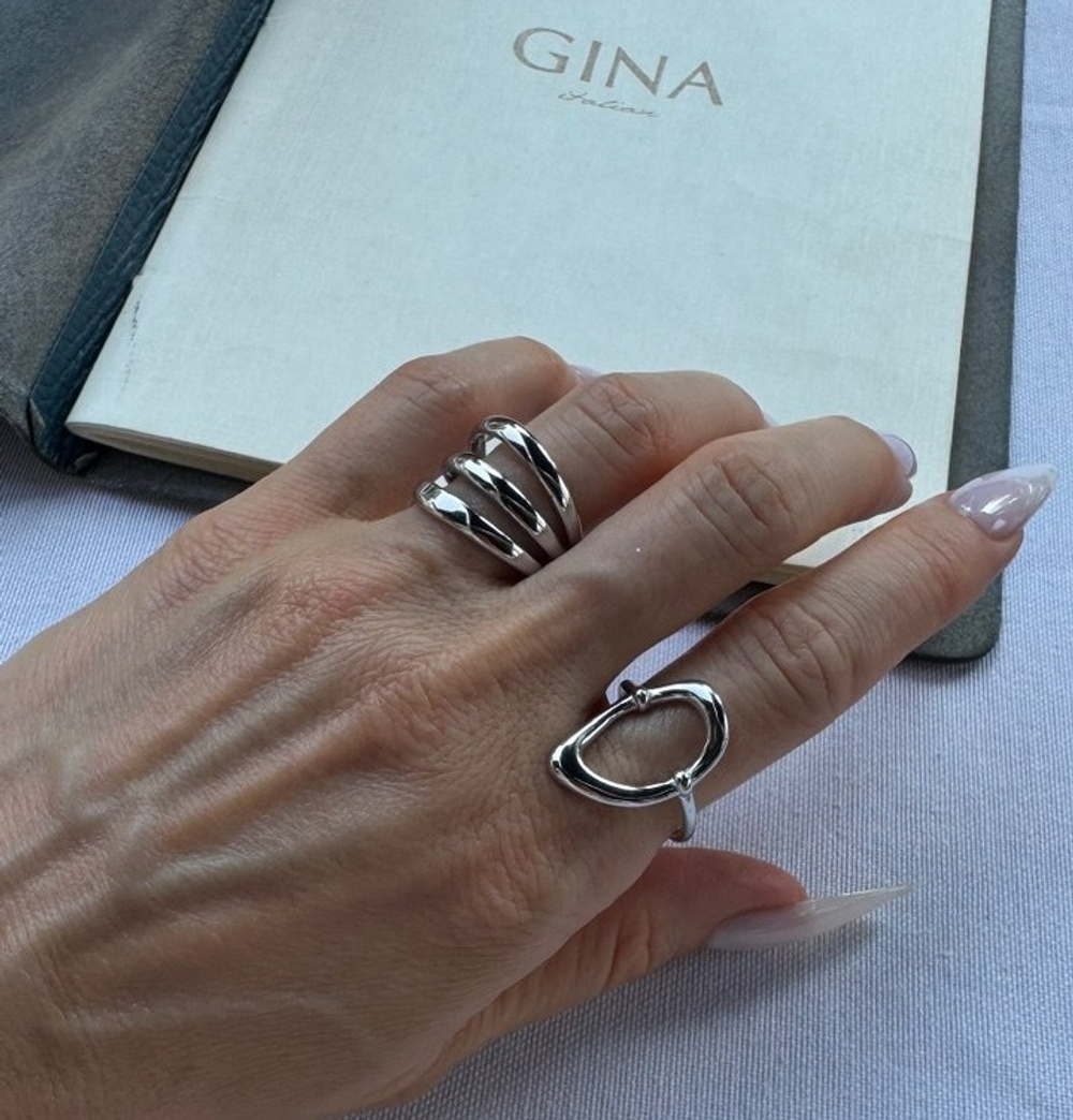 Кольцо ОВАЛ silver