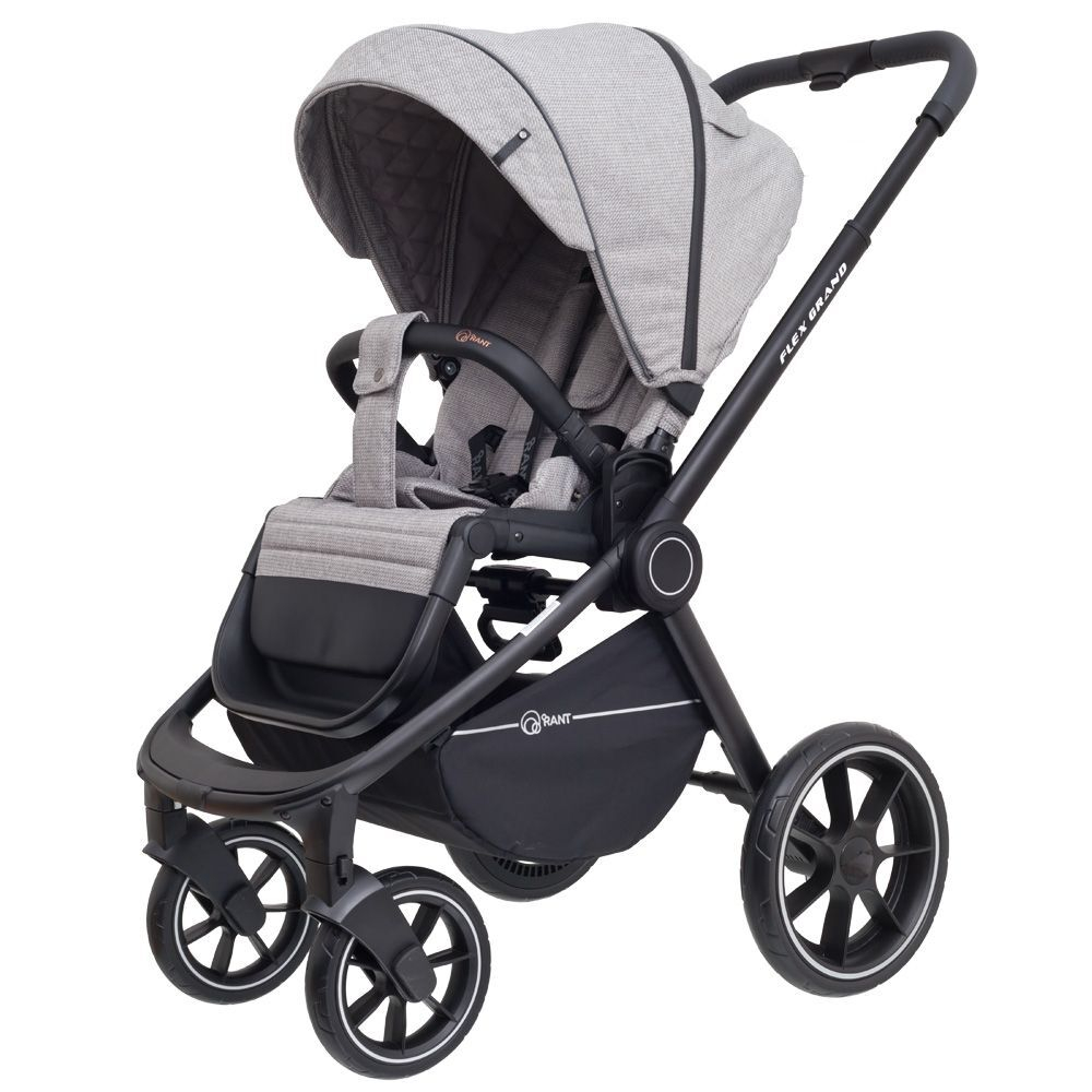 Коляска детская Rant "FLEX GRAND" PU (2в1) RA065 Mineral Silver
