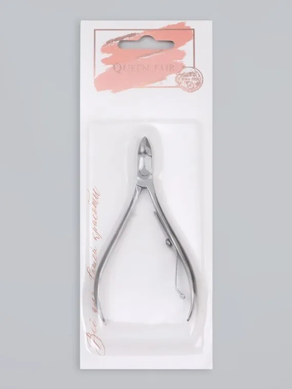 Кусачки маникюрные для кутикулы, 9 см, длина лезвия - 9 мм, на блистере, цвет серебристый