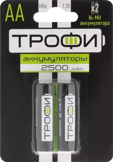 Батарейка HR6-2BL Трофи 2500mAh АА