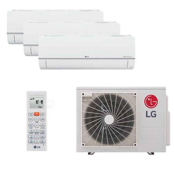 Мультисплит система на 3 комнаты LG PM07SP.NSJR0 x 3 / MU3R19.U21