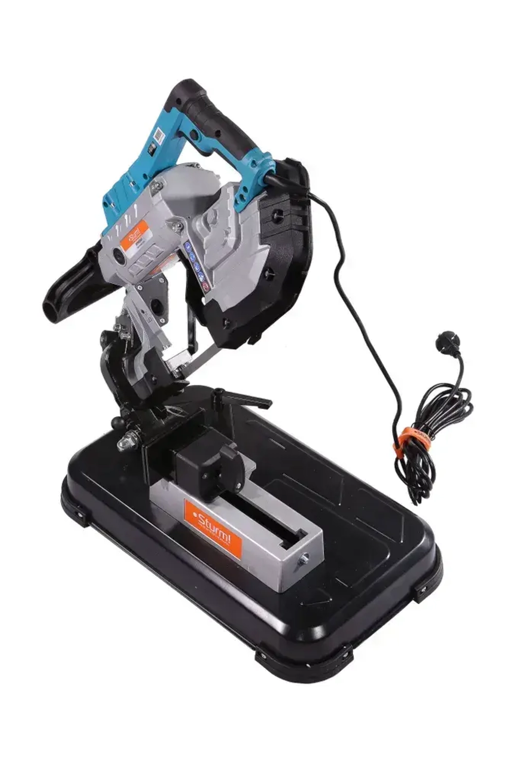 Ленточная пила по металлу, дереву 1400Вт, обороты 0-290об/мин, 6 скоростей, длина полотна 1141мм, подсветка, кабель 4м, станина Sturm!