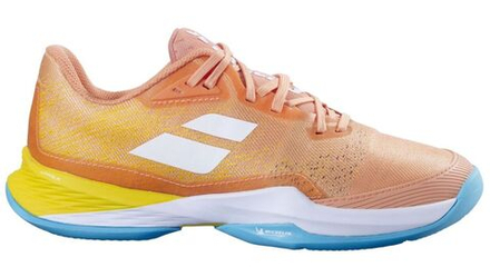 Женские теннисные кроссовки Babolat Jet Mach 3 Clay - coral/gold fusion