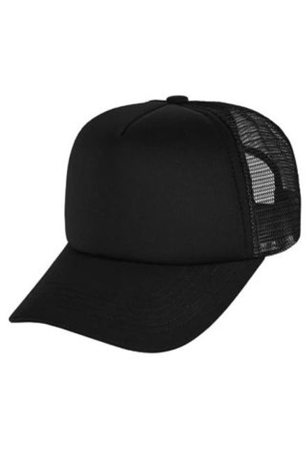 Бейсболка с сеткой черная