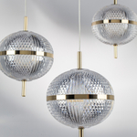 738023 Люстра ACRILE 7W LED 793LM 120G ЗОЛОТО 3000K