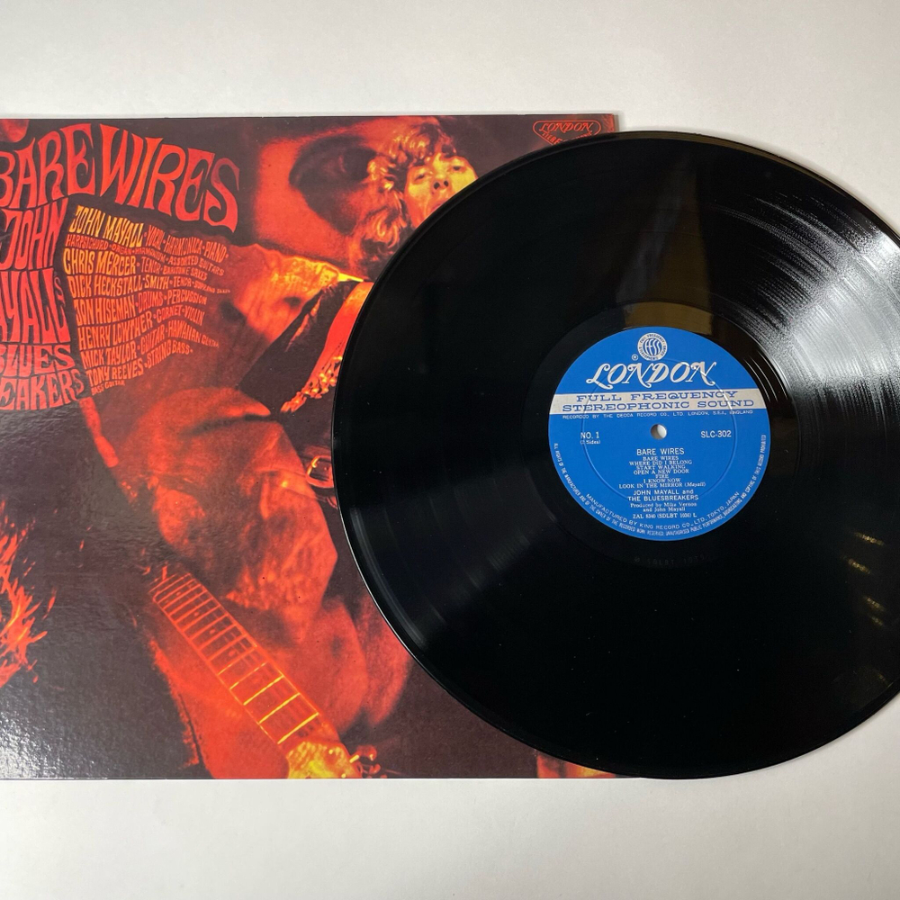 Винтажная виниловая пластинка LP John Mayall and The Bluesbreakers Bare Wires (Japan 1970) (No Obi)