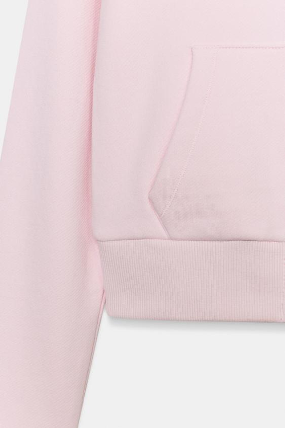 ZARA ТОЛСТОВКА ИЗ ФЛИСА НА МОЛНИИ, ПАСТЕЛЬНО-РОЗОВЫЙ
