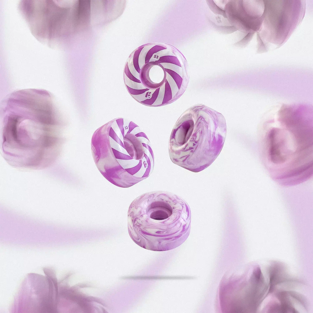 Комплект колес Футворк Swirl Purple 99A
