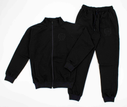 костюм спортивный черный 4288