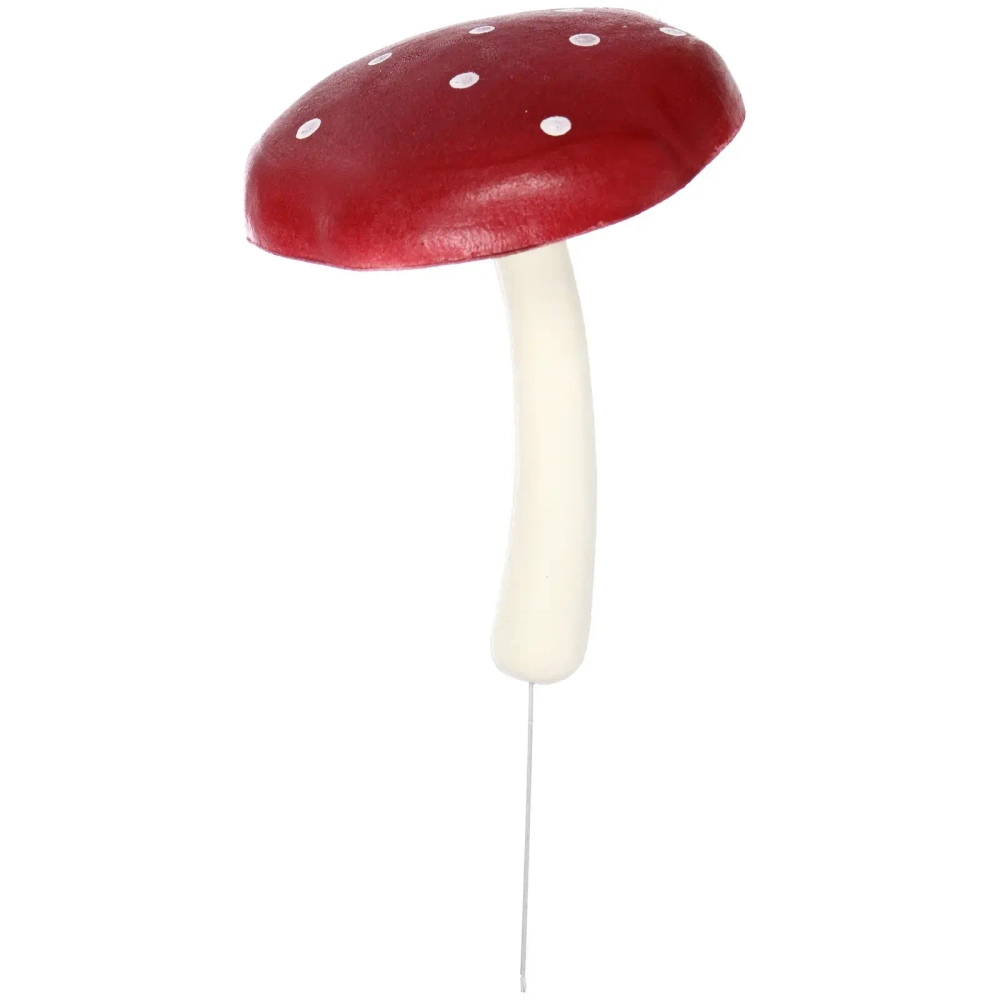 Фигура на спице «Гриб - Мухомор» 14 см, бордовый