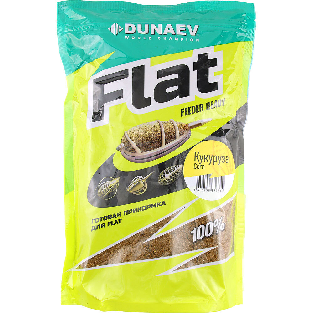 Прикормка Dunaev Flat Feeder Ready 1 кг  Кукуруза