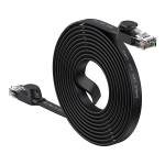 LAN кабель Baseus High Speed Six Types of RJ45 Gigabit Network Cable (Flat) - Black 10m