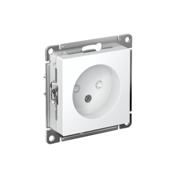 Розетка 1-м СП AtlasDesign 16А IP20 без заземл. защ. шторки механизм бел. SE ATN000149