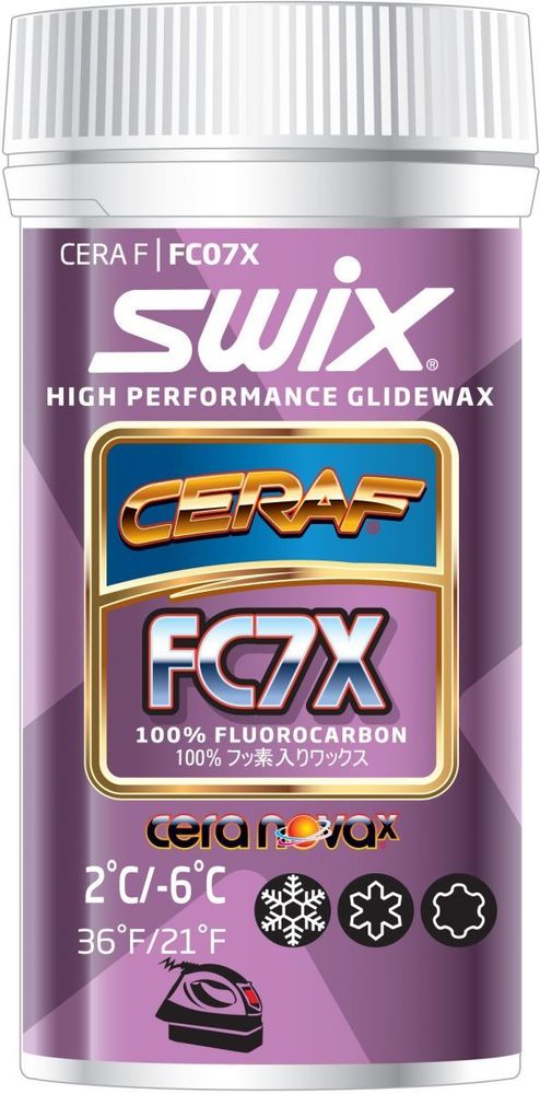 SWIX FC7X (+2°C до -6°C) Cera F powder, 30g