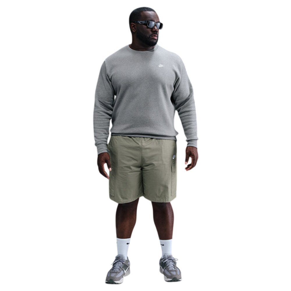 Баскетбольная толстовка Nike Club Sweatshirt Grey