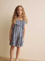 Платье с оборками для девочки Next AC6-229, Голубой
