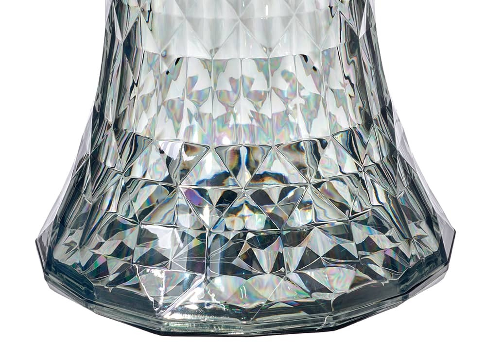 Стул-пуф Stone прозрачный серый