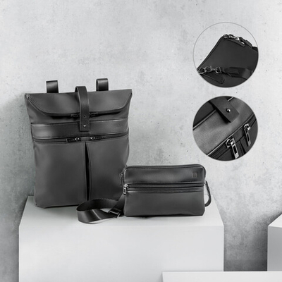 ROVER BACKPACK. Рюкзак из микрофибры и PU