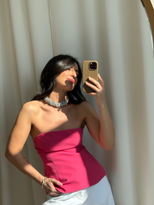 Топ-корсет розовый