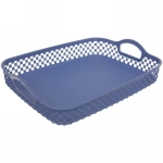 Сухарница пластиковая с ручками «Астория» 29*22*4,5см цвет микс