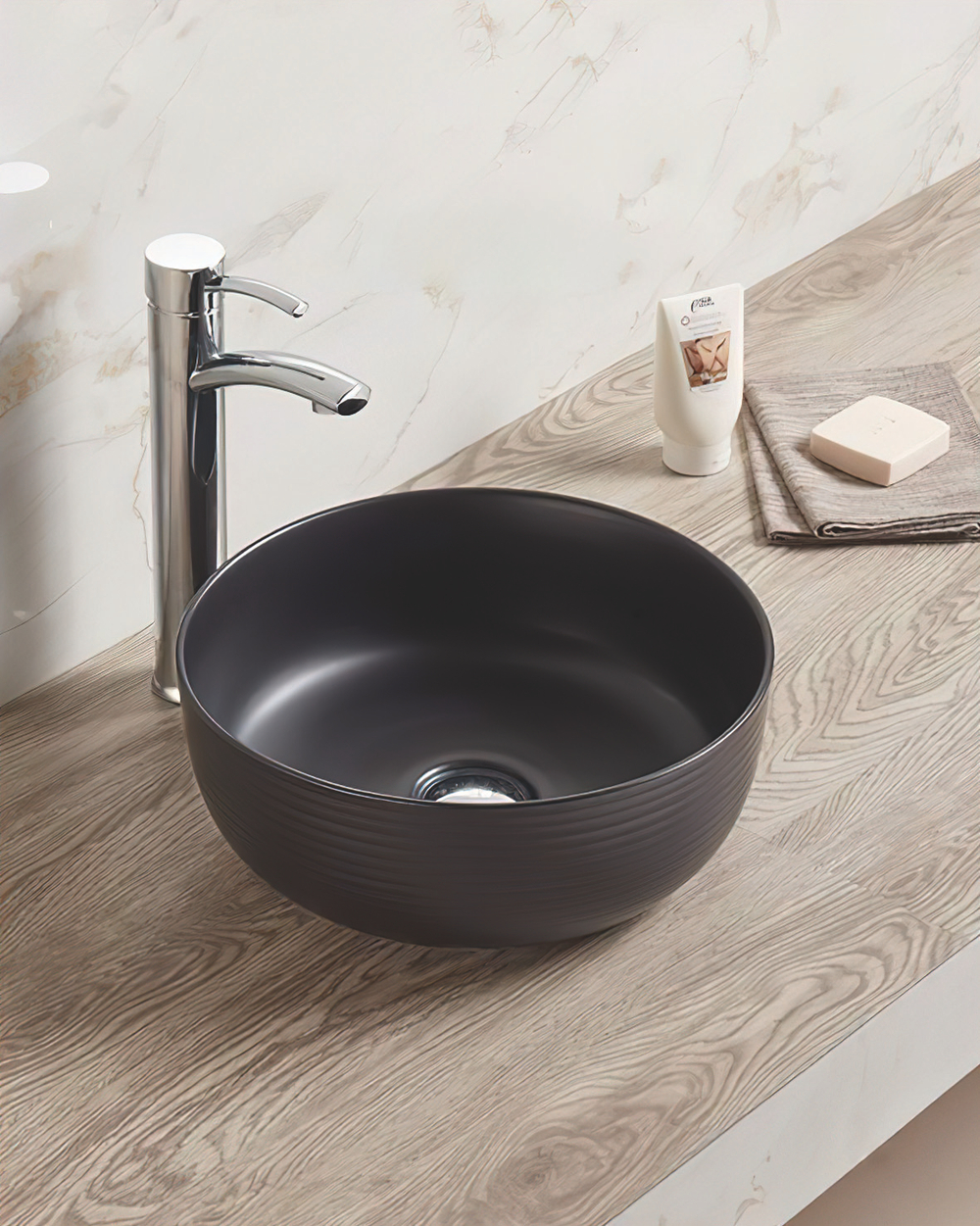 Раковина керамическая накладная Art&Max AM-102-MB