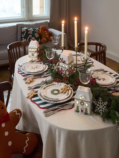 Салфетка под приборы trendy christmas зеленого цвета из коллекции new year essential, D40 см