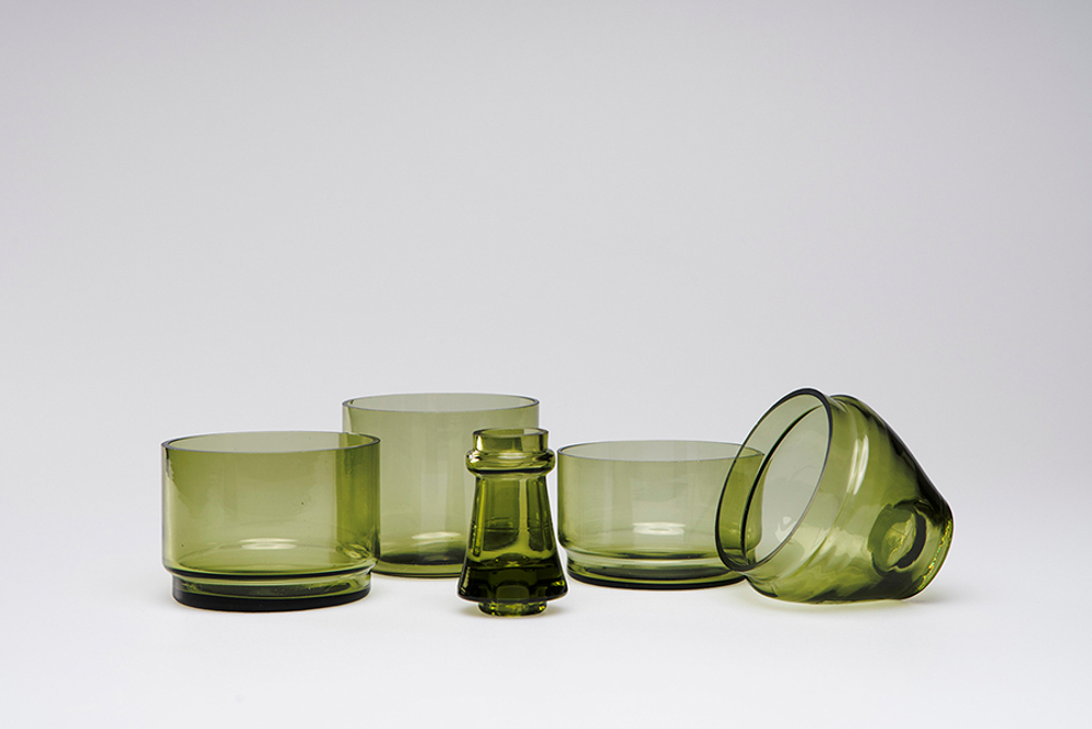 Набор из 5-ти емкостей для аперитива l'ap?ro, зеленый