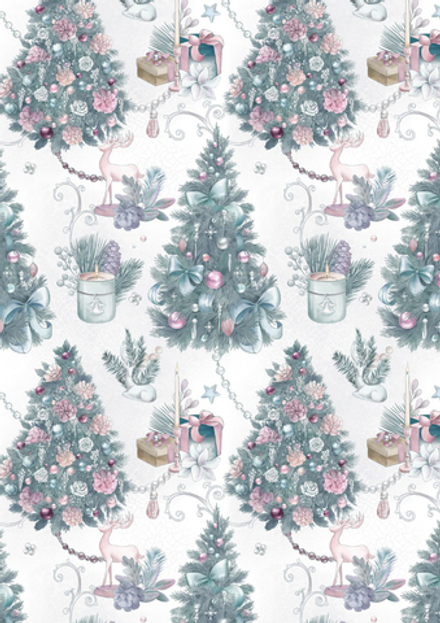 Ткань для пэчворка PEPPY  НОВОГОДНЕЕ ВОЛШЕБСТВО  НВ-12   50 x 50 см