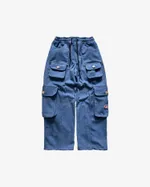 Джинсы SoWhat? Карго Плотные Широкие Голубые