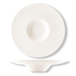 Тарелка глубокая 100 мл d 24 см h4 см для пасты белая фарфор P.L. Proff Cuisine [6]