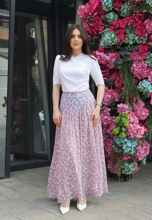 & Юбка из шифона макси