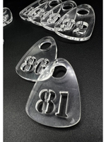 Номерки для гардероба прорезные 201-300