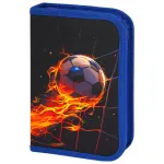 Пенал 1 отделение 210*140 Brauberg Burning ball, 2 откидные планки, ткань