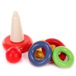 Пластмассовый игрушечный набор "Пирамида" (10*10*20 см), сетка