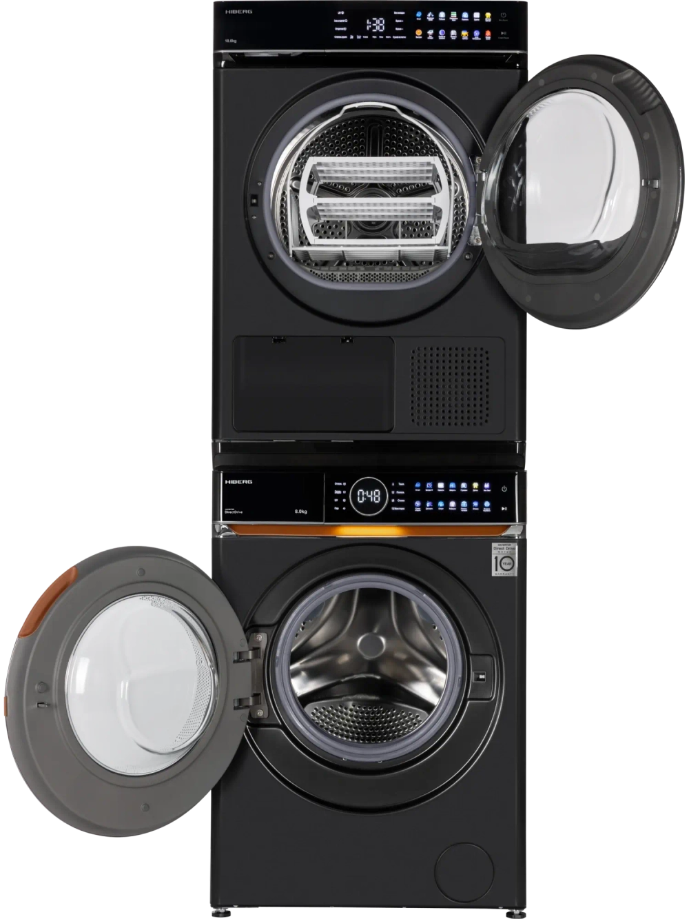 Сушильная машина Hiberg HDQ11 - 10 B + Стиральная машина Hiberg i-DDQ10 - 814 B