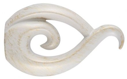 Бутон белое золото наконечники на карниз кованый d 16