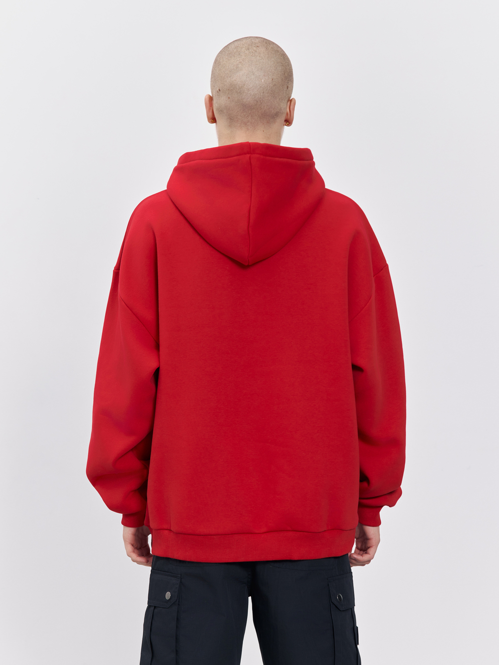 Худи с начесом (красный)