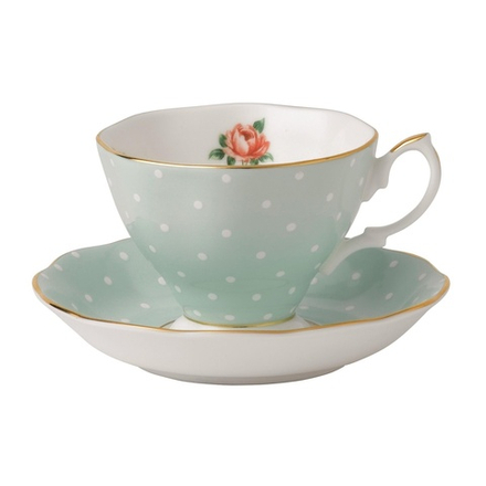 Royal Albert Чашка Polka Rose с блюдцем 180 мл