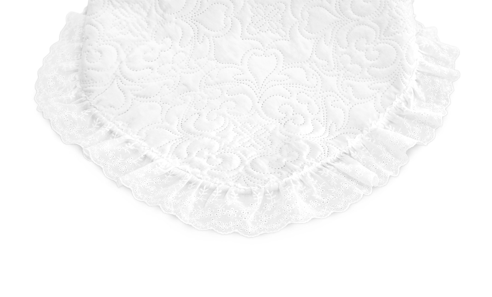 Покрывало 2-спальное с 2-мя декоративными наволочками "Олимпия" 50х80см/260x260см полиэстр