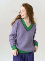 Джемпер для девочки AT954 сиренево-зеленый