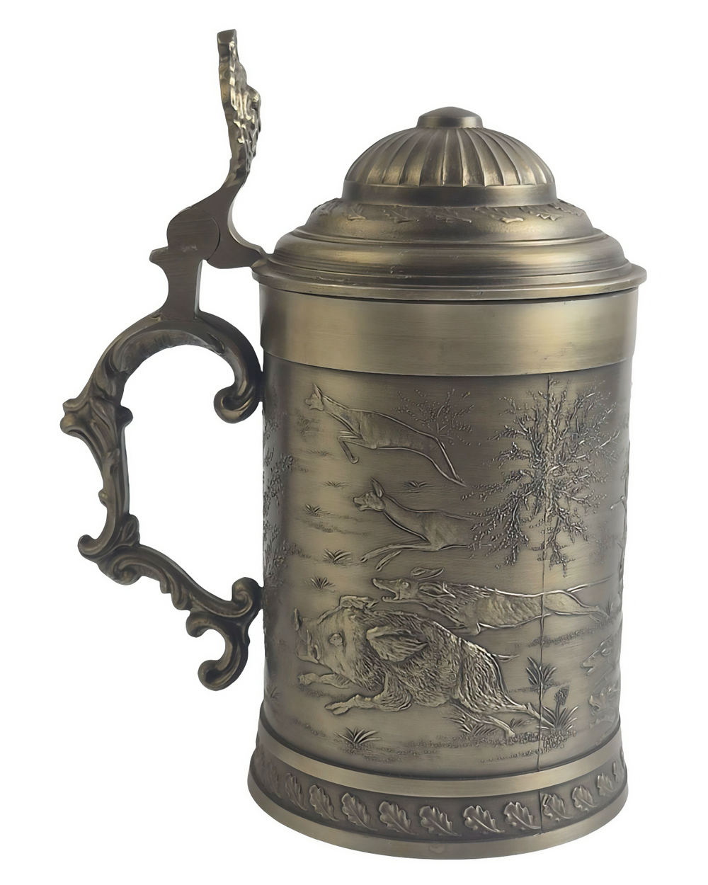 Кружка (бокал) "Псовая охота" Германия, SKS Zinn