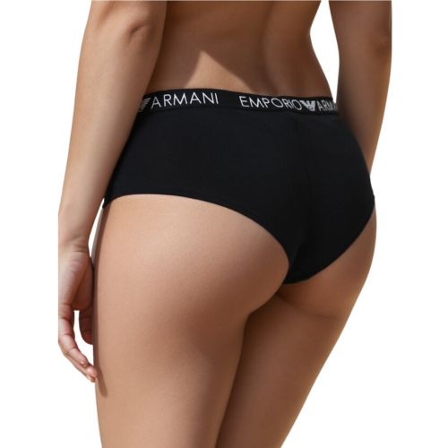 Женские трусы бразилиана набор из 2 штук (белый, черный) Emporio Armani 164351_CC318 00911