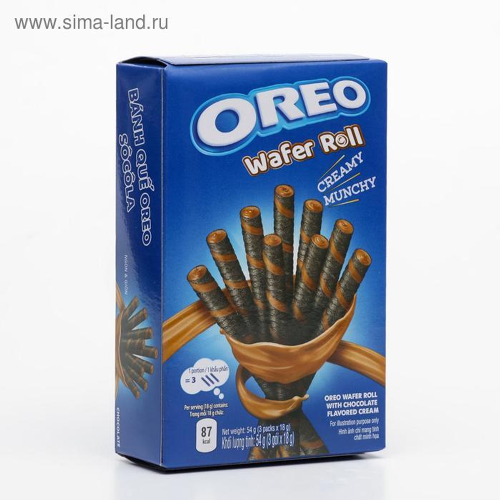 Печенье Oreo Wafer Roll Choco, (Пачка 54 г)