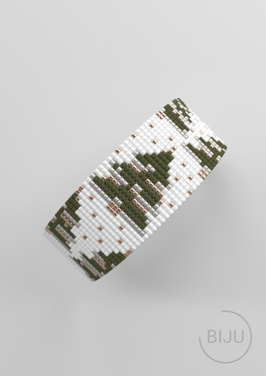 Схема LOOM, Схема браслета на станке, узор из Miyuki Delica 11/0, файл PDF, №453L