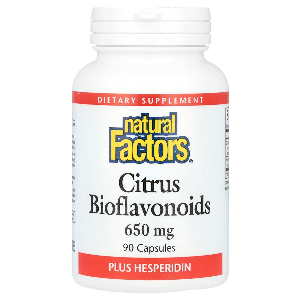 Natural Factors, цитрусовые биофлавоноиды с гесперидином, 650 мг, 90 капсул