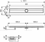 Душевой лоток TECE Drainline 601000 100 хром