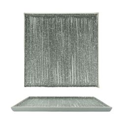 Тарелка 24*24 см h1,3 см квадратная глазурь Glossy Stone Untouched Taiga P.L. Proff Cuisine [1]