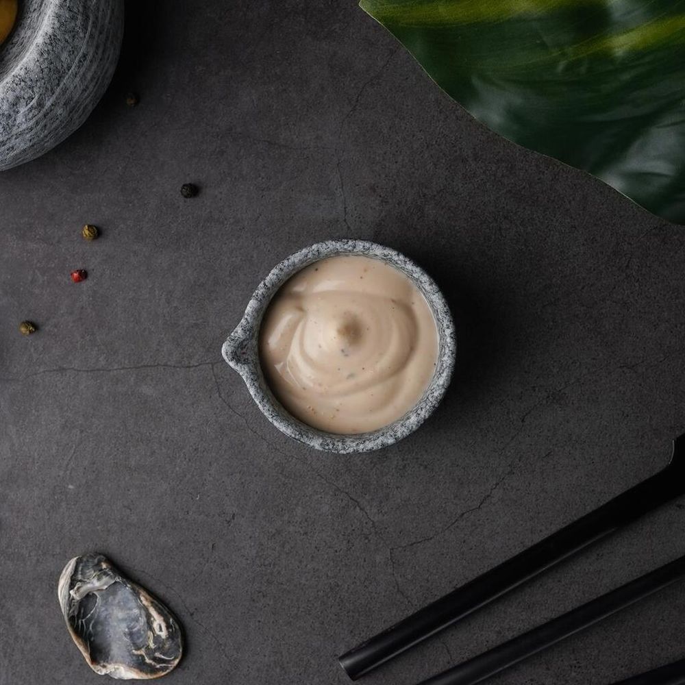 Соусник 70 мл d 6,9 см h4 см круглый с носиком Stone Untouched Taiga P.L. [1]