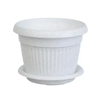 Кашпо ЛИВИЯ D280мм 7,4л с поддоном Мраморный 0,22,28х0,28м